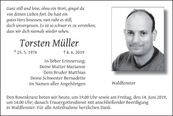 Anzeige von Torsten Müller von MGO