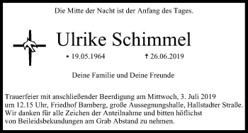 Anzeige von Ulrike Schimmel von MGO