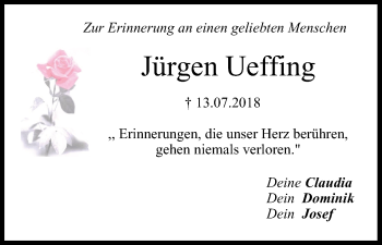 Anzeige von Jürgen Ueffing von MGO