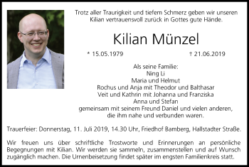 Anzeige von Kilian Münzel von MGO