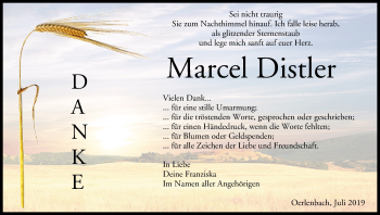 Anzeige von Marcel Distler von MGO