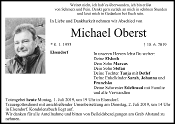 Anzeige von Michael Oberst von MGO
