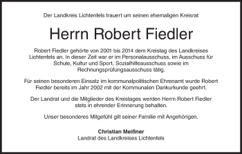 Anzeige von Robert Fiedler von MGO