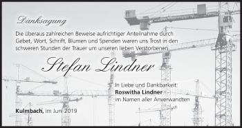 Anzeige von Stefan Lindner von MGO