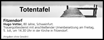 Anzeige von Totentafel vom 03.07.2019 von MGO