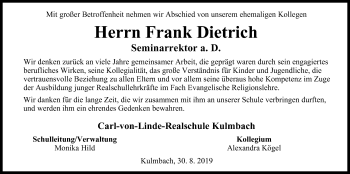 Anzeige von Frank Dietrich von MGO