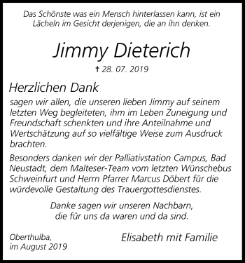 Anzeige von Jimmy Dieterich von MGO