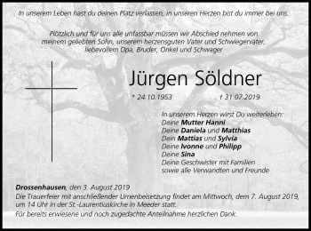 Anzeige von Jürgen Söldner von MGO