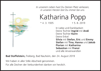 Anzeige von Katharina Popp von MGO