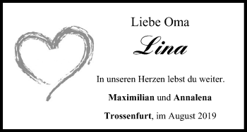 Anzeige von Lina  von MGO