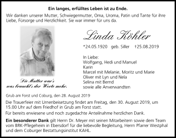 Anzeige von Linda Köhler von MGO