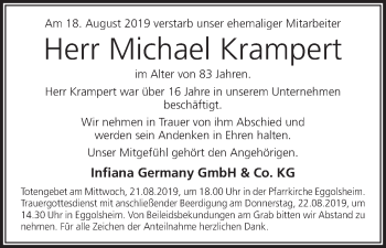 Anzeige von Michael Krampert von MGO