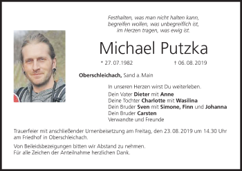 Anzeige von Michael Putzka von MGO