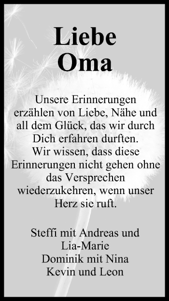 Anzeige von Oma  von MGO