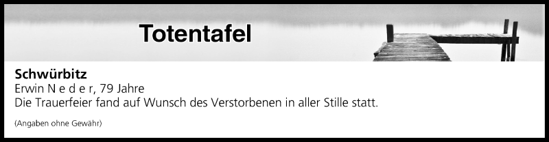  Traueranzeige für Totentafel vom 31.07.2019 vom 31.07.2019 aus MGO