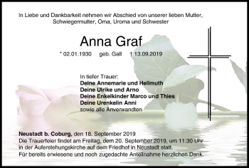 Anzeige von Anna Graf von MGO