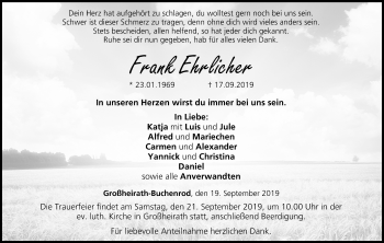 Anzeige von Frank Ehrlicher von MGO