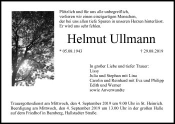 Anzeige von Helmut Ullmann von MGO