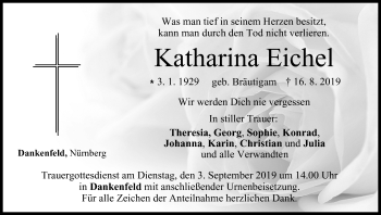 Anzeige von Katharina Eichel von MGO