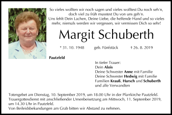 Anzeige von Margit Schuberth von MGO