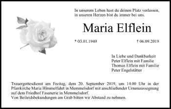 Anzeige von Maria Elflein von MGO