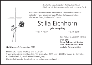 Anzeige von Stilla Eichhorn von MGO