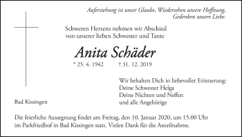 Anzeige von Anita Schäder von MGO