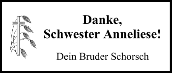 Anzeige von Anneliese  von MGO