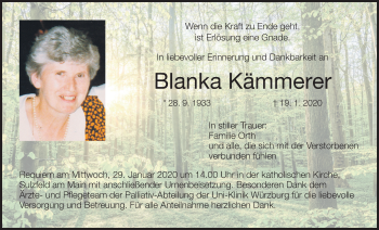 Anzeige von Blanka Kämmerer von MGO