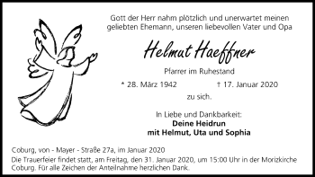 Anzeige von Helmut Haeffner von MGO