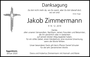 Anzeige von Jakob Zimmermann von MGO