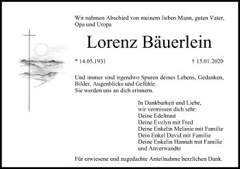 Anzeige von Lorenz Bäuerlein von MGO