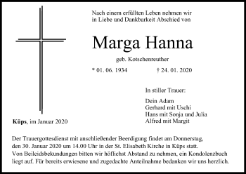 Anzeige von Marga Hanna von MGO