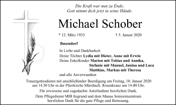 Anzeige von Michael Schober von MGO