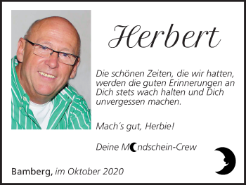 Anzeige von Herbert Schineller von MGO