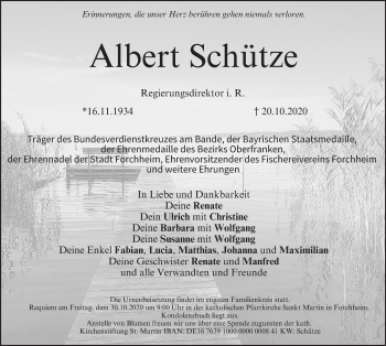Anzeige von Albert Schütze von MGO