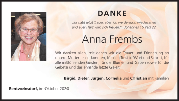 Anzeige von Anna Frembs von MGO