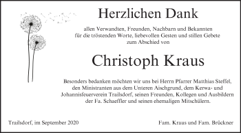 Anzeige von Christoph Kraus von MGO