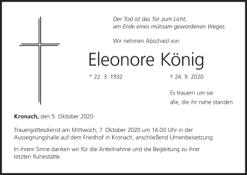 Anzeige von Eleonore König von MGO