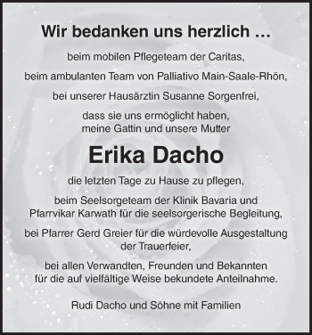 Anzeige von Erika Dacho von MGO
