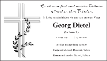 Anzeige von Georg Dietel von MGO