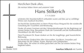 Anzeige von Hans Stilkerich von MGO