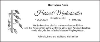 Anzeige von Herbert Modschiedler von MGO