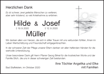 Anzeige von Hilde Müller von MGO