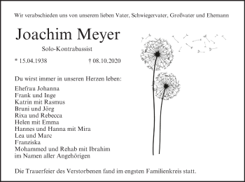 Anzeige von Joachim Meyer von MGO