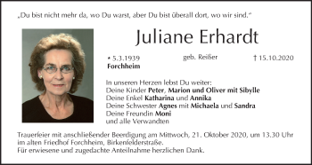 Anzeige von Juliane Erhardt von MGO