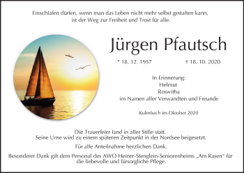Anzeige von Jürgen Pfautsch von MGO