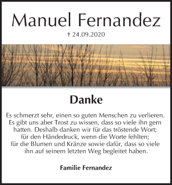 Anzeige von Manuel Fernandez von MGO