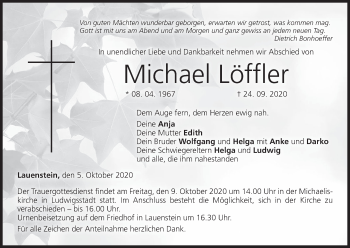 Anzeige von Michael Löffler von MGO