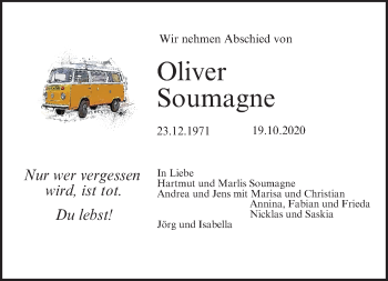 Anzeige von Oliver Soumagne von MGO